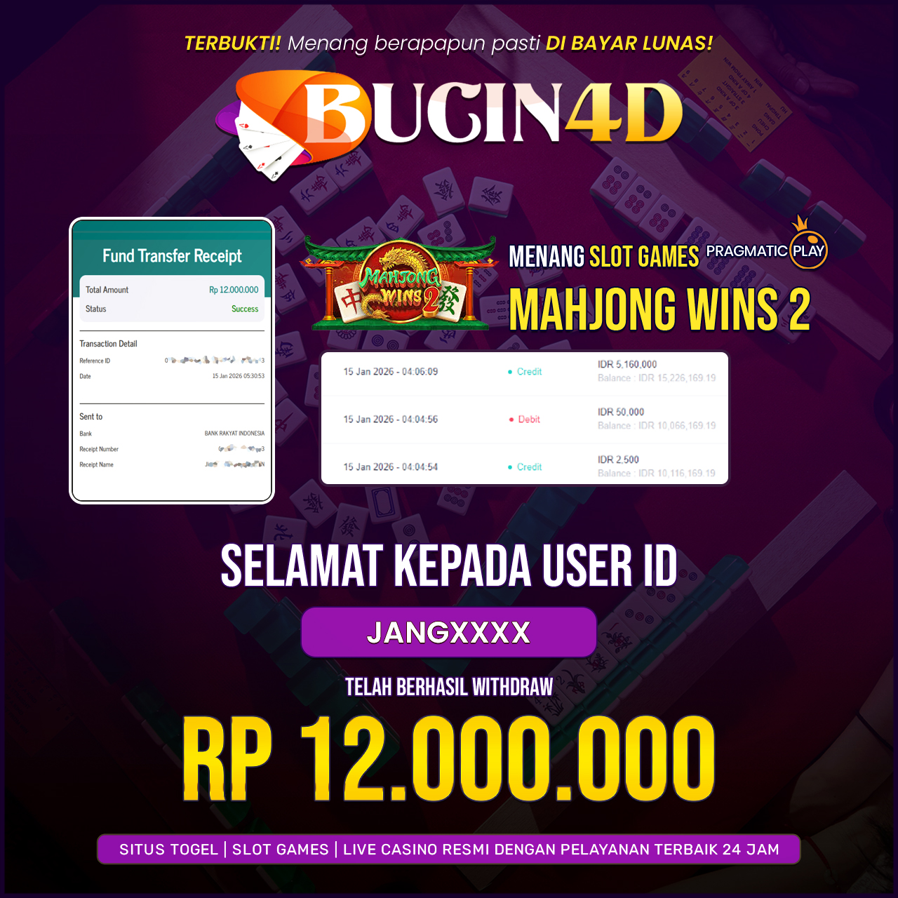 BUKTI JP SLOT PRAGMATIC PLAY