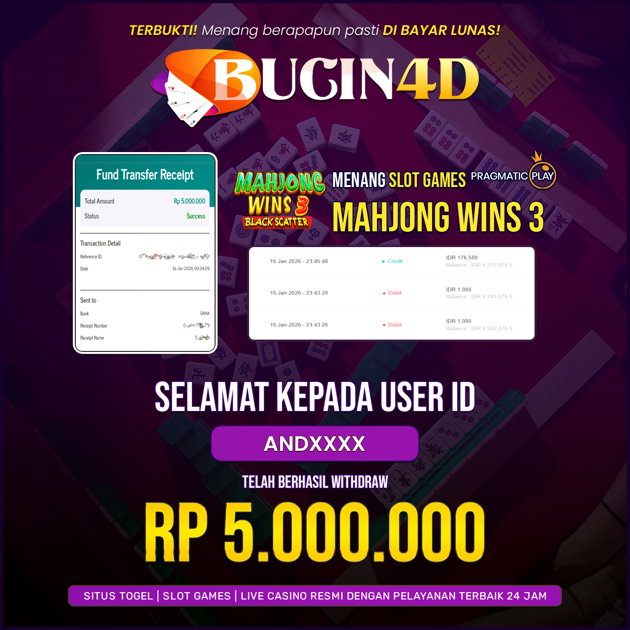 BUKTI JP SLOT PRAGMATIC PLAY