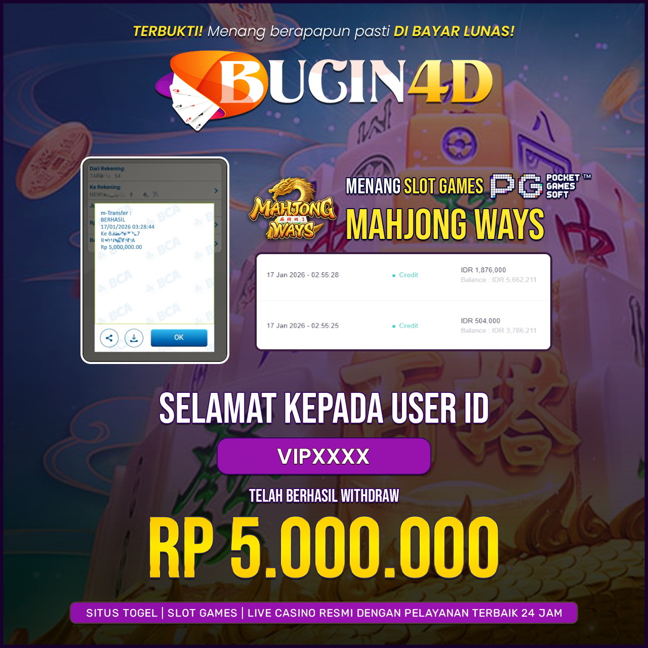 BUKTI JP SLOT PG SOFT