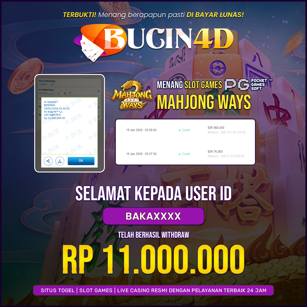 BUKTI JP SLOT PG SOFT