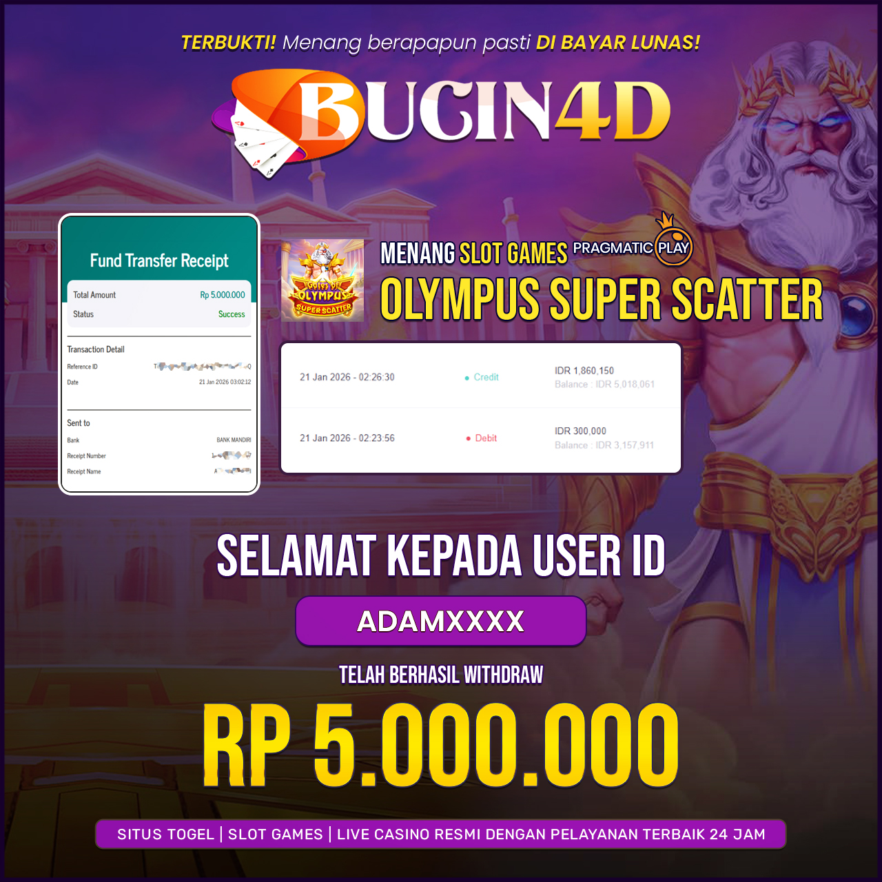 BUKTI JP SLOT PRAGMATIC PLAY