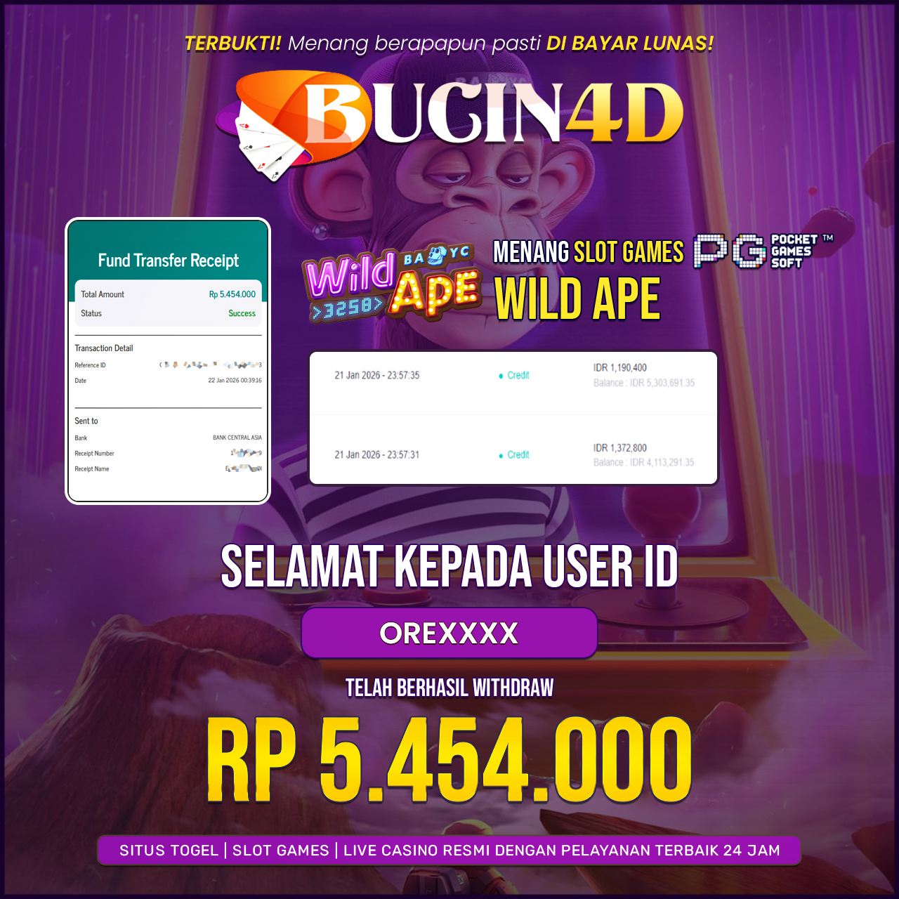 BUKTI JP SLOT PG SOFT