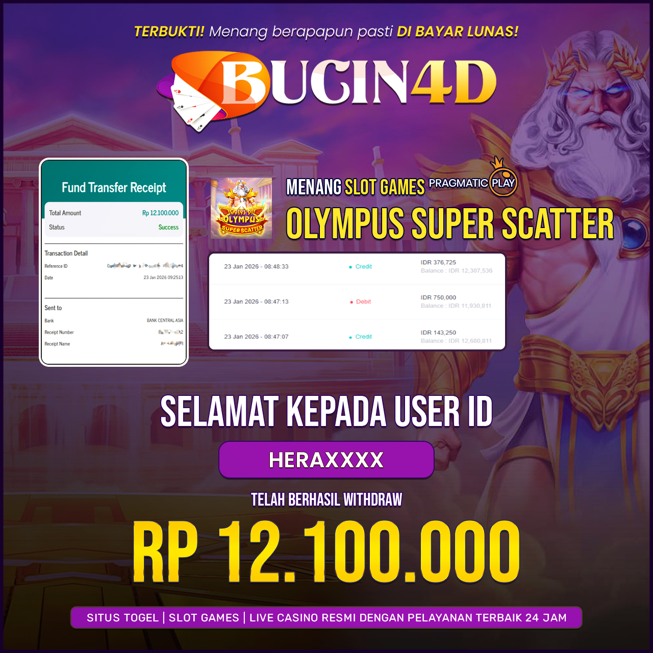 BUKTI JP SLOT PRAGMATIC PLAY