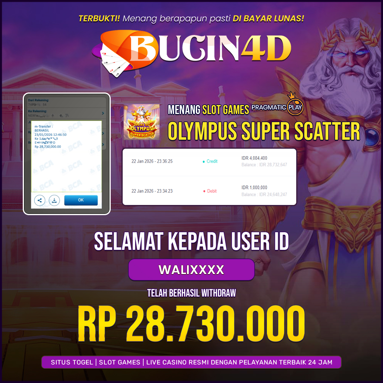 BUKTI JP SLOT PRAGMATIC PLAY