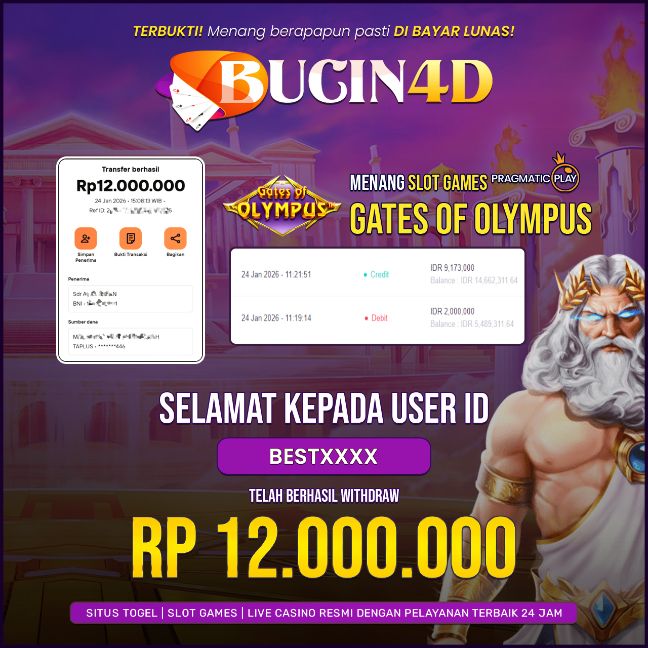 BUKTI JP SLOT PRAGMATIC PLAY