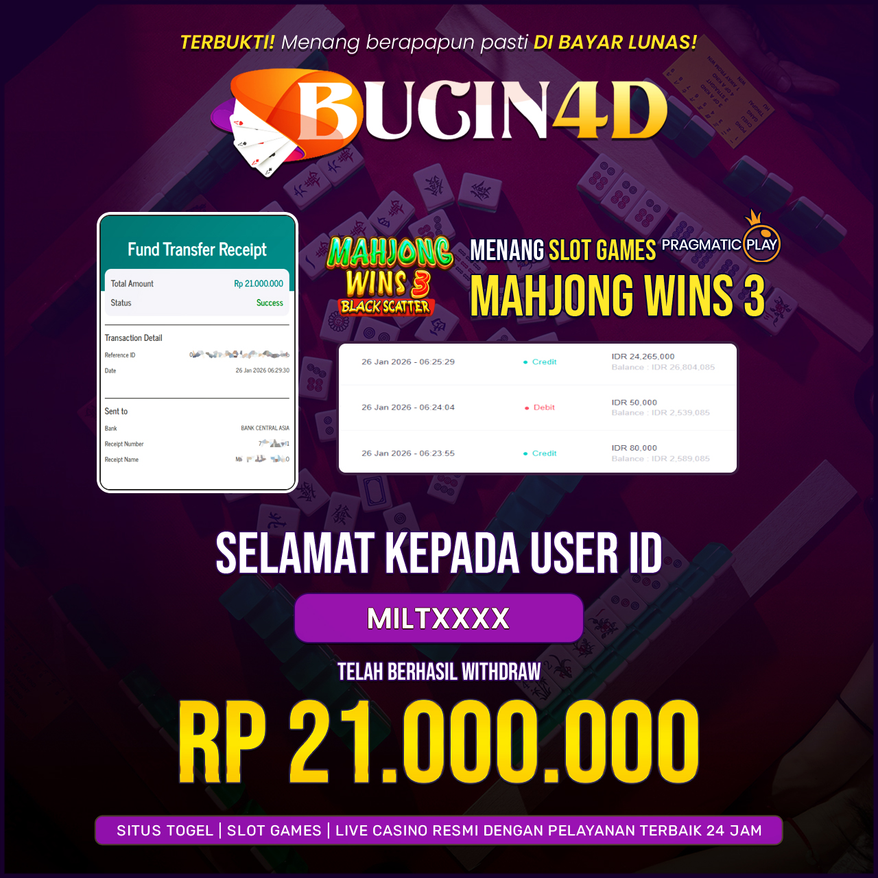 BUKTI JP SLOT PRAGMATIC PLAY