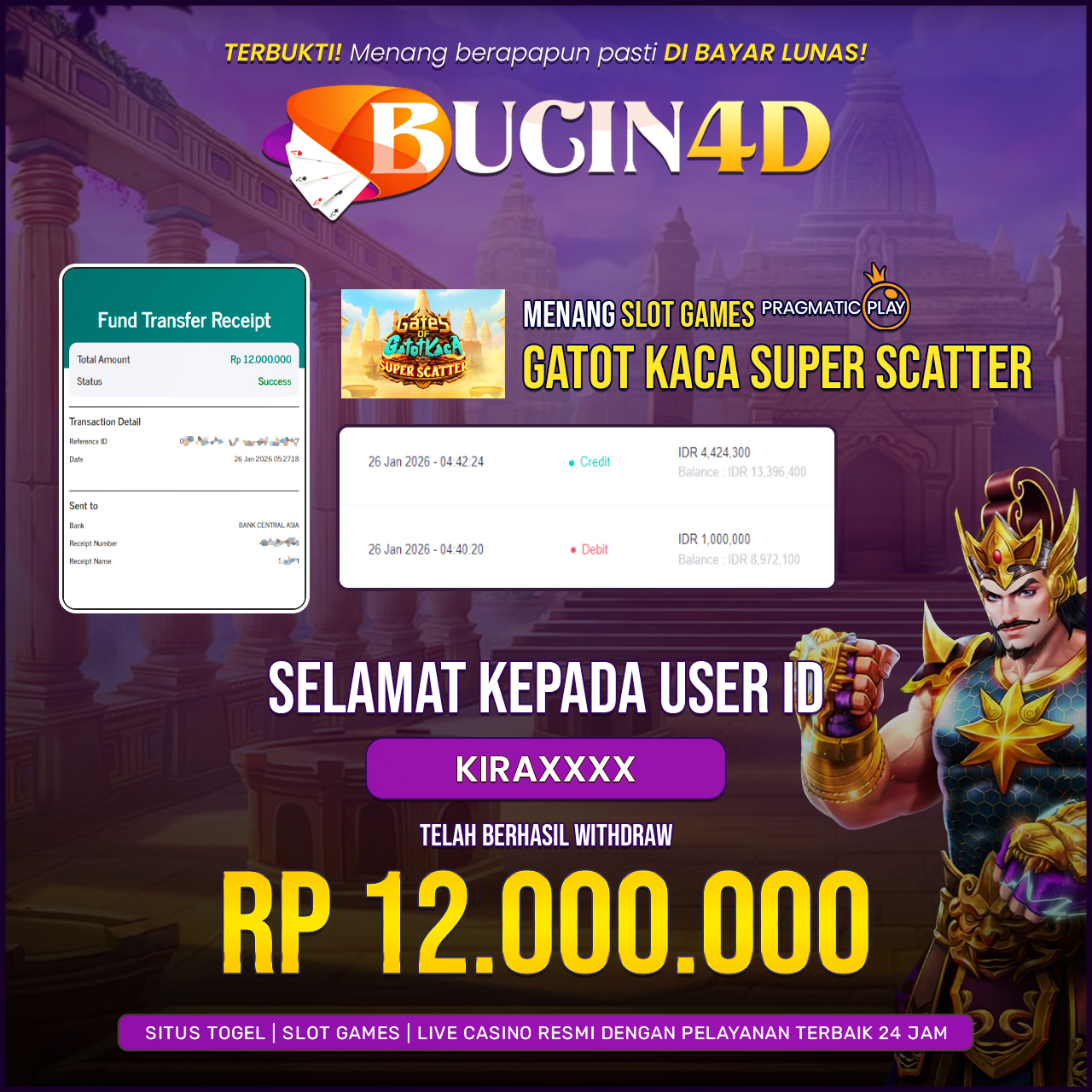 BUKTI JP SLOT PRAGMATIC PLAY