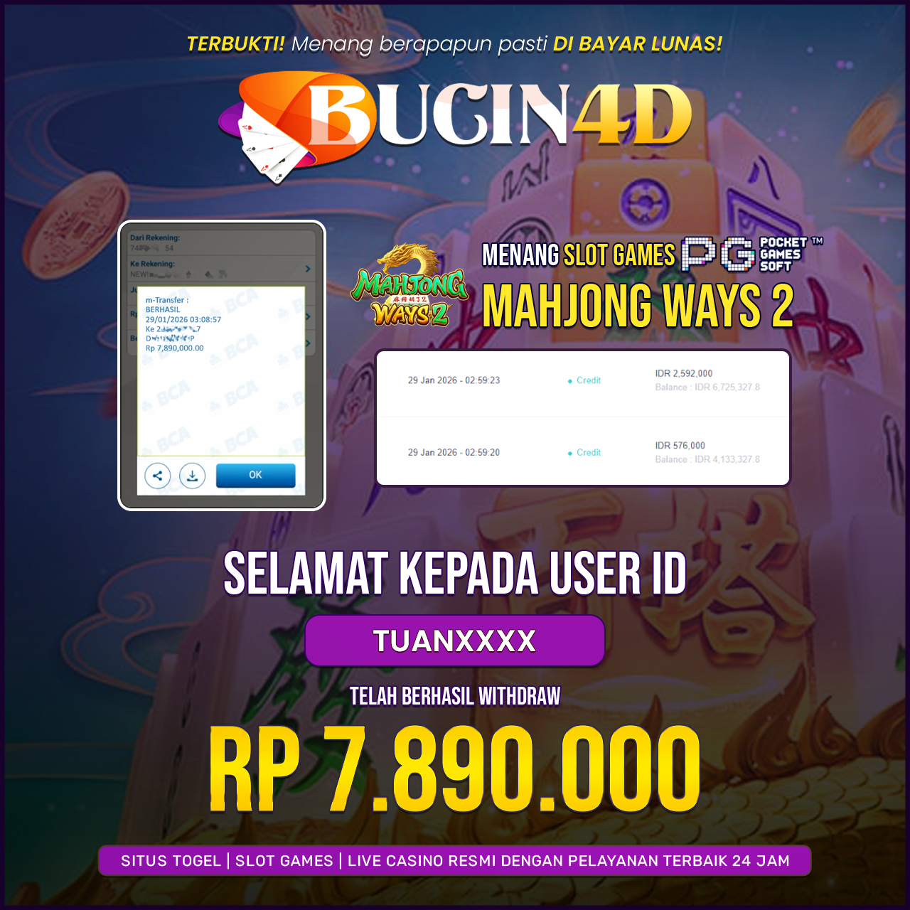 BUKTI JP SLOT PG SOFT