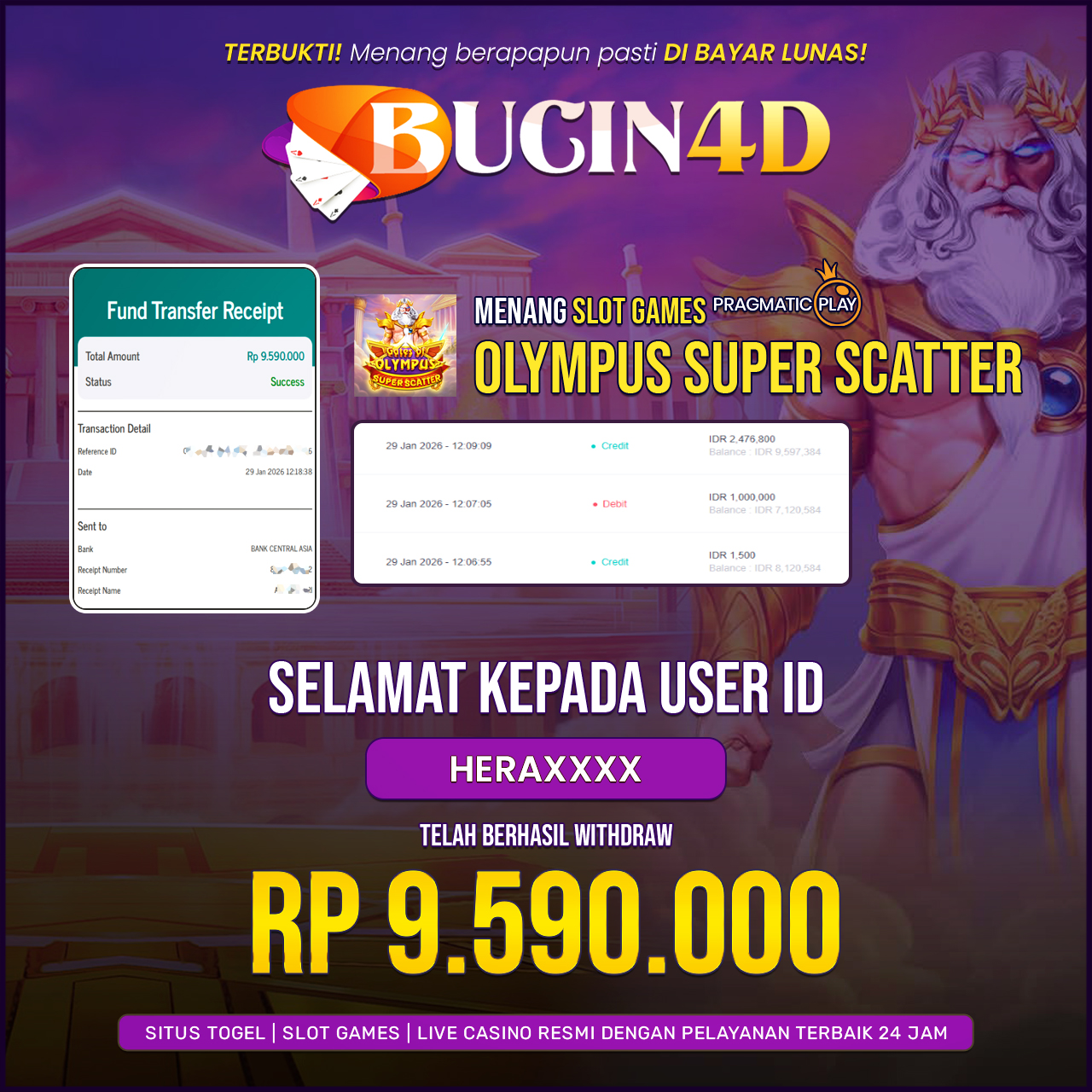 BUKTI JP SLOT PRAGMATIC PLAY