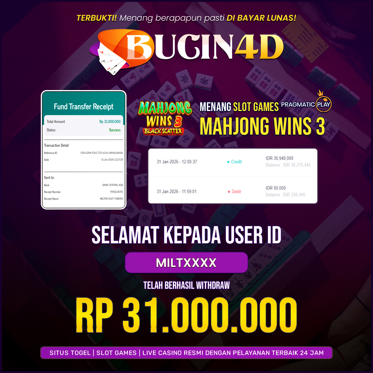 BUKTI JP SLOT PRAGMATIC PLAY