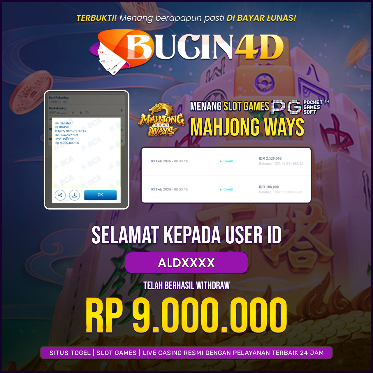 BUKTI JP SLOT PG SOFT