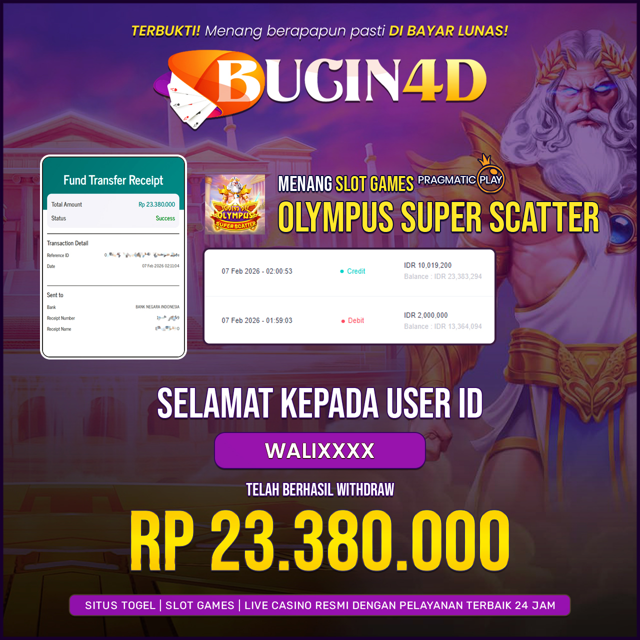 BUKTI JP SLOT PRAGMATIC PLAY