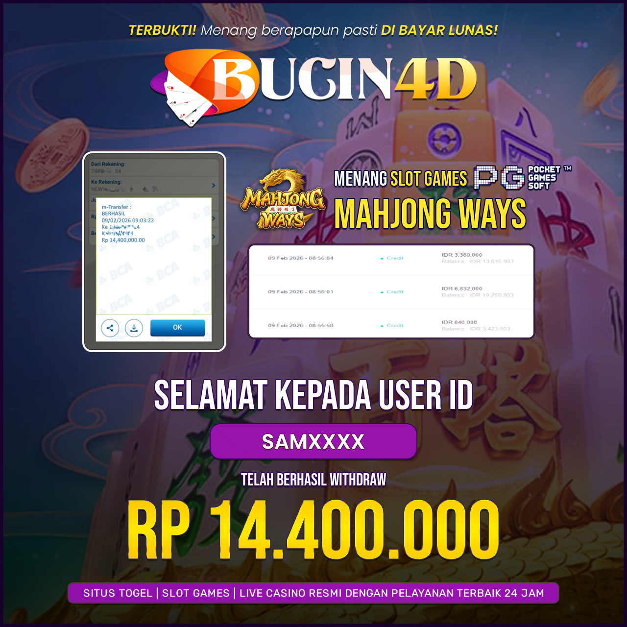 BUKTI JP SLOT PG SOFT