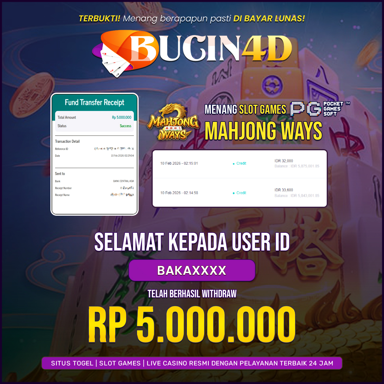 BUKTI JP SLOT PG SOFT