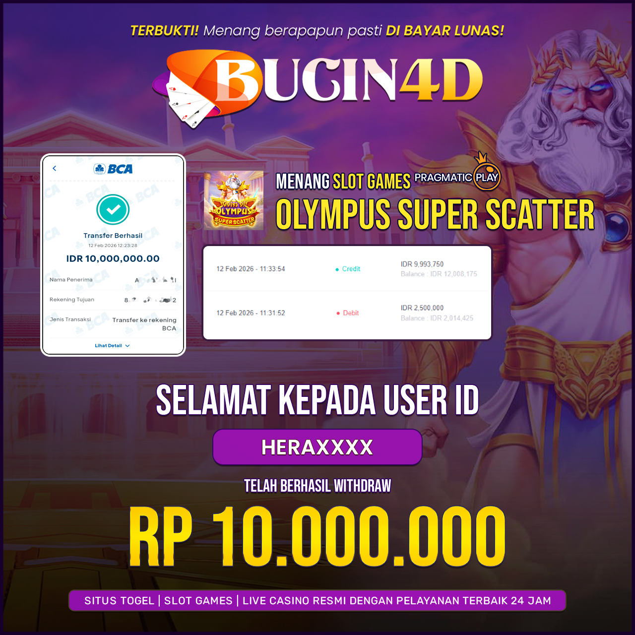 BUKTI JP SLOT PRAGMATIC PLAY