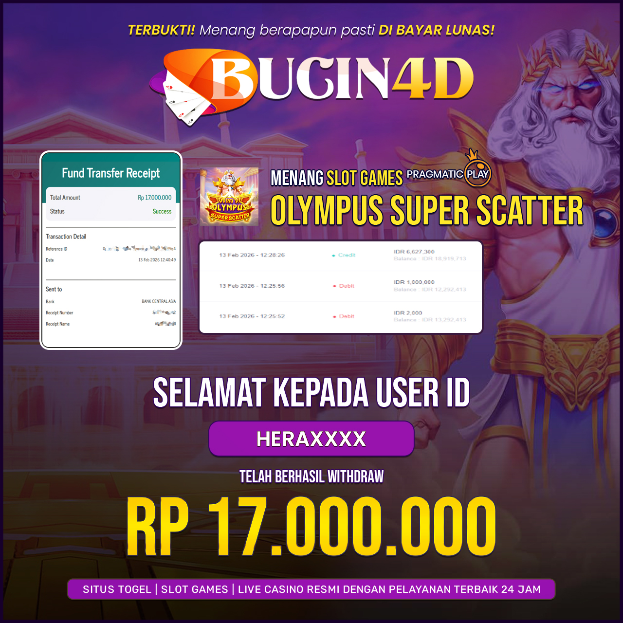 BUKTI JP SLOT PRAGMATIC PLAY