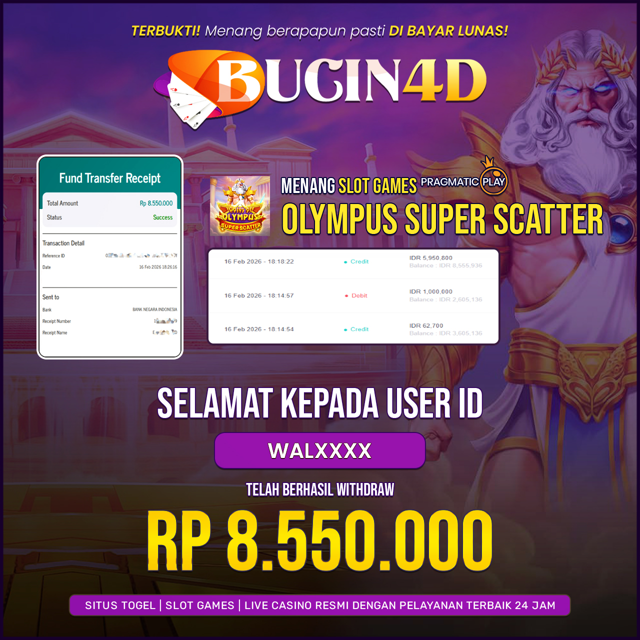 BUKTI JP SLOT PRAGMATIC PLAY