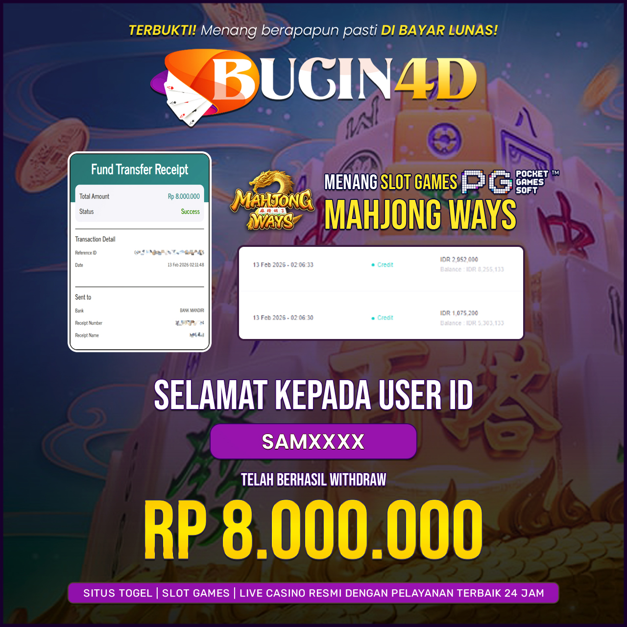 BUKTI JP SLOT PG SOFT