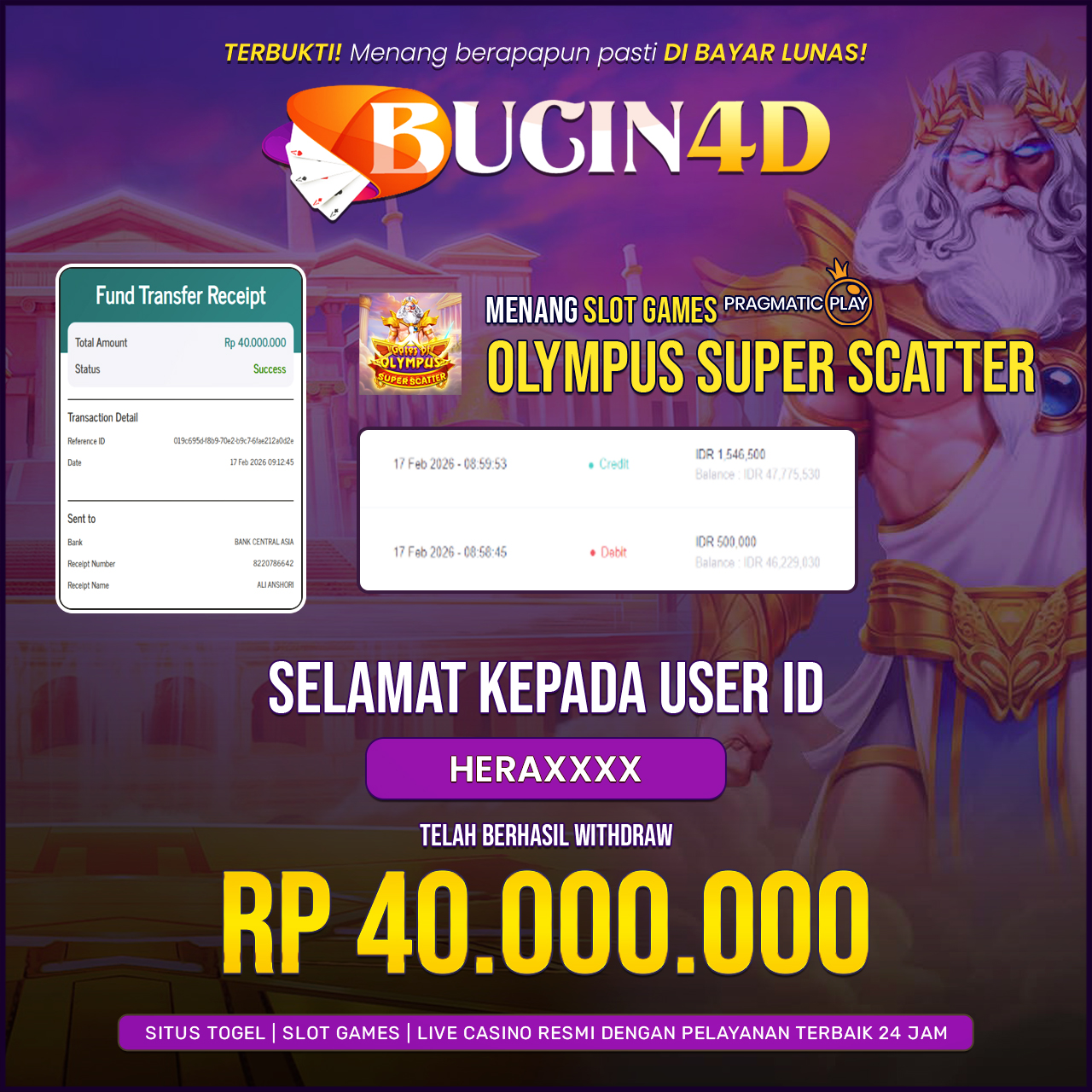 BUKTI JP SLOT PRAGMATIC PLAY