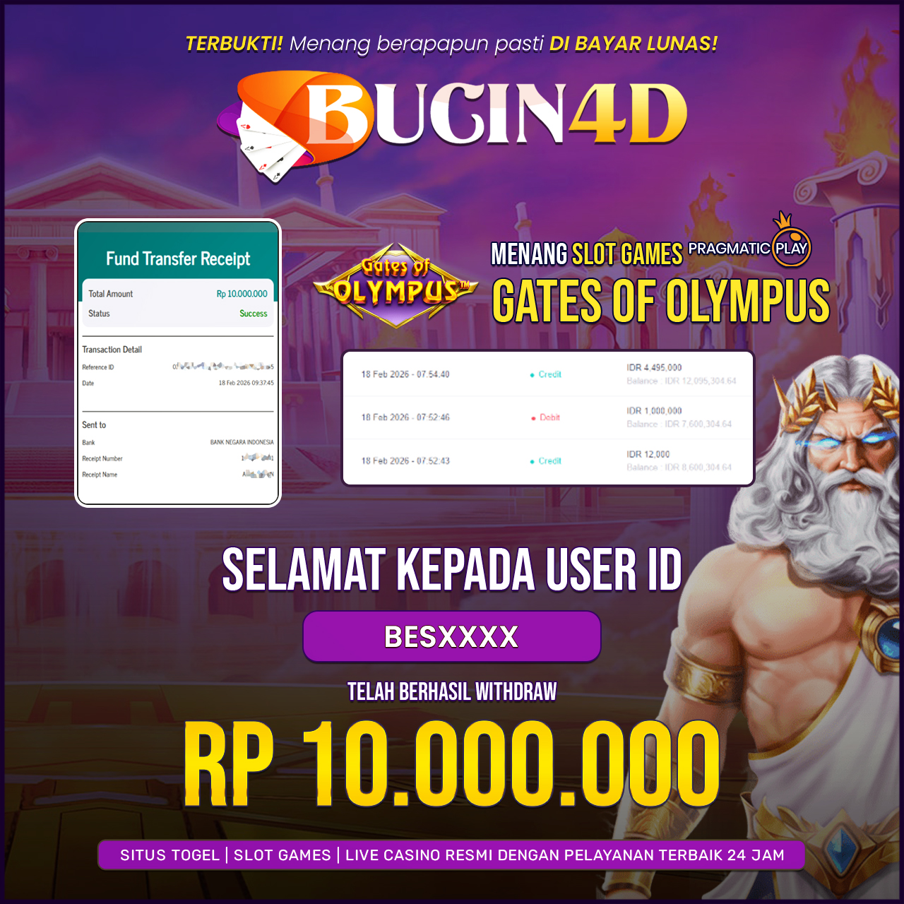 BUKTI JP SLOT PRAGMATIC PLAY