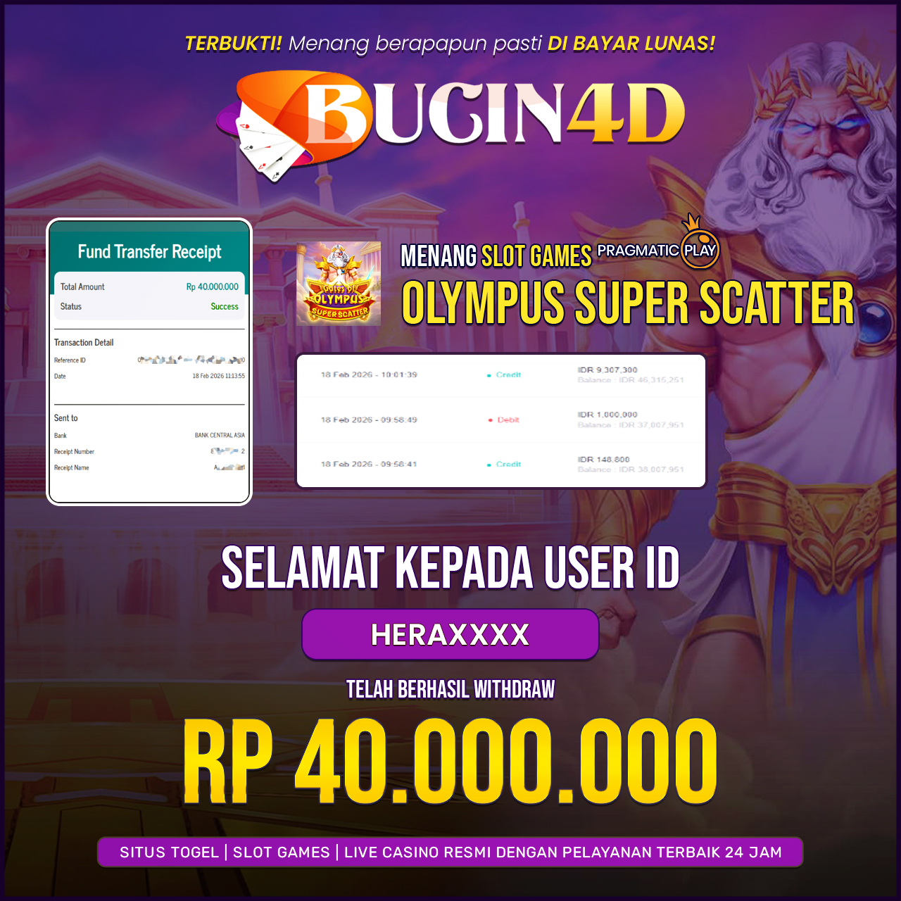 BUKTI JP SLOT PRAGMATIC PLAY