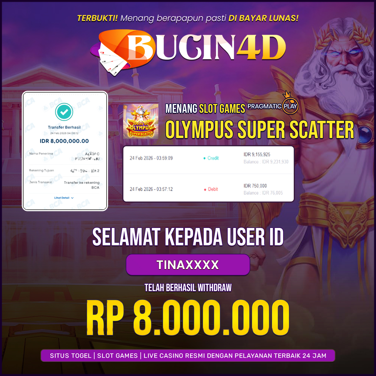 BUKTI JP SLOT PRAGMATIC PLAY