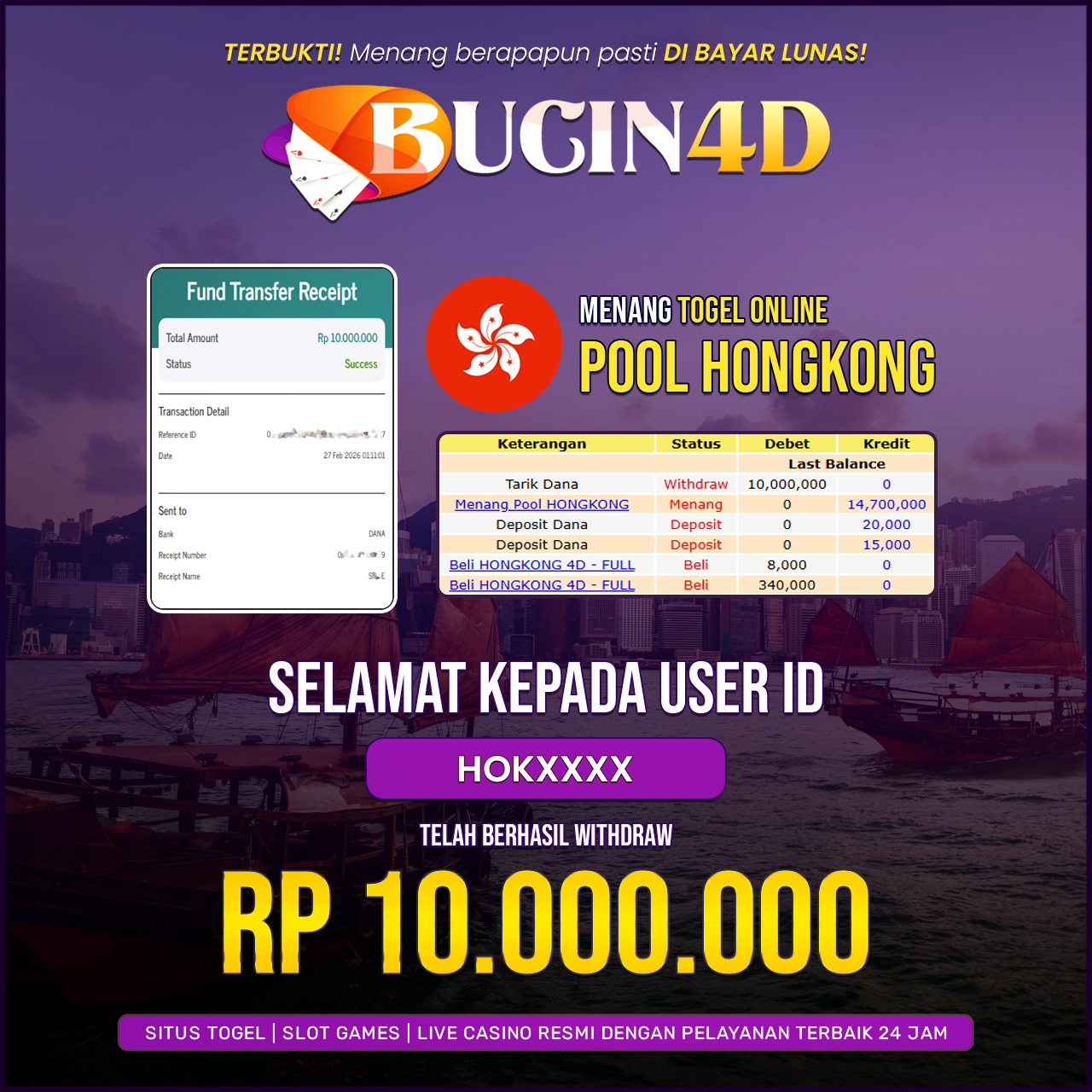 BUKTI JP TOGEL POOLS