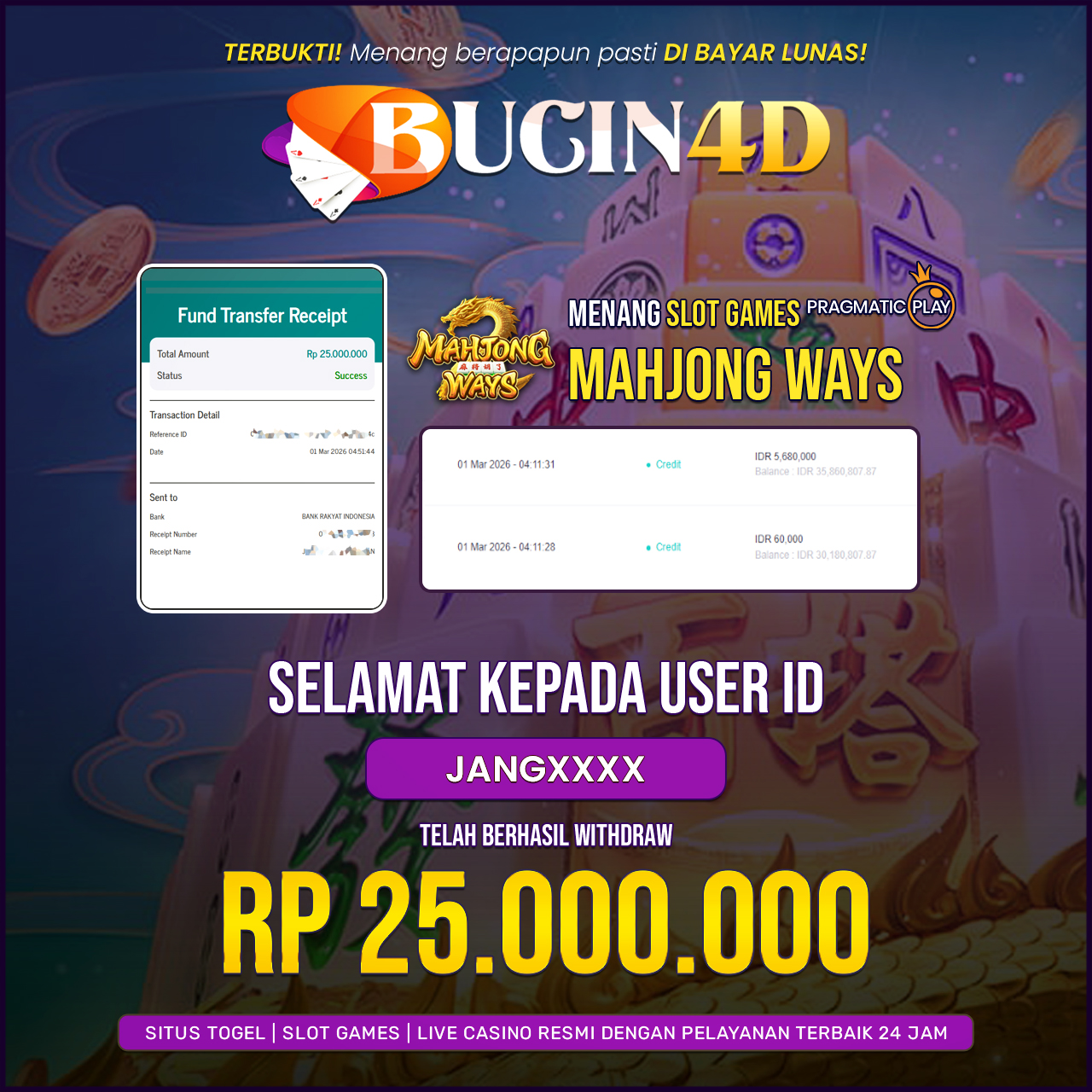 BUKTI JP SLOT PG SOFT