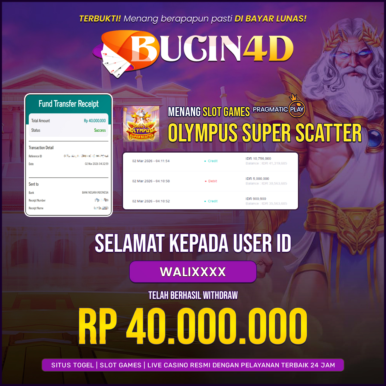 BUKTI JP SLOT PRAGMATIC PLAY