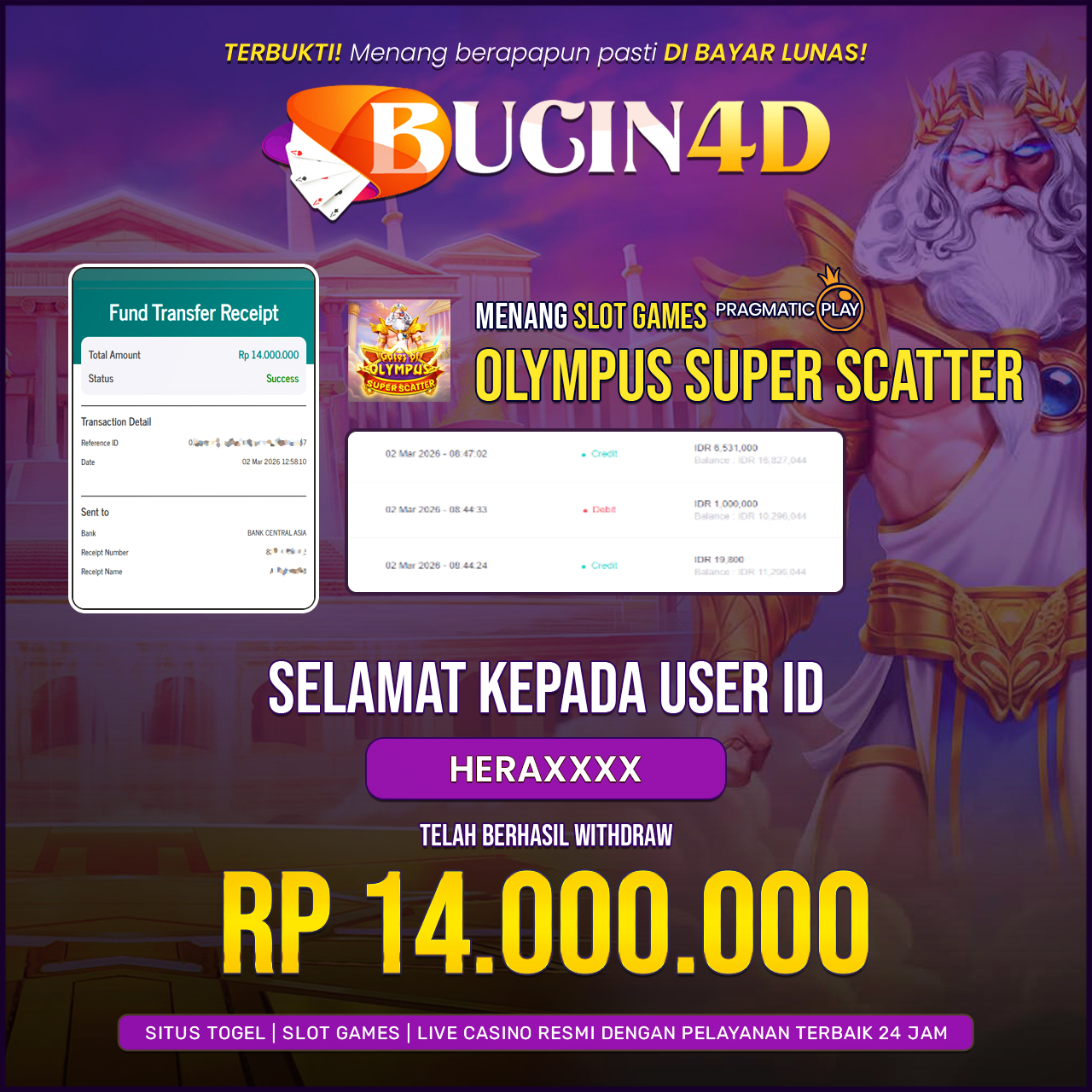 BUKTI JP SLOT PRAGMATIC PLAY