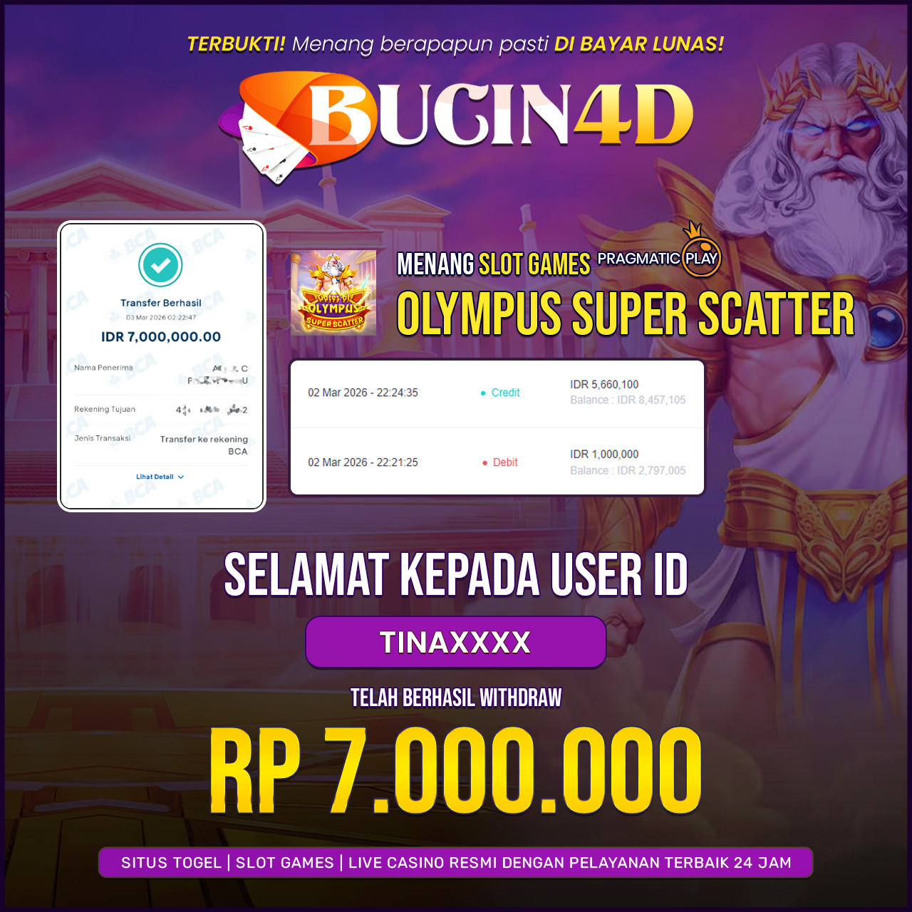 BUKTI JP SLOT PRAGMATIC PLAY