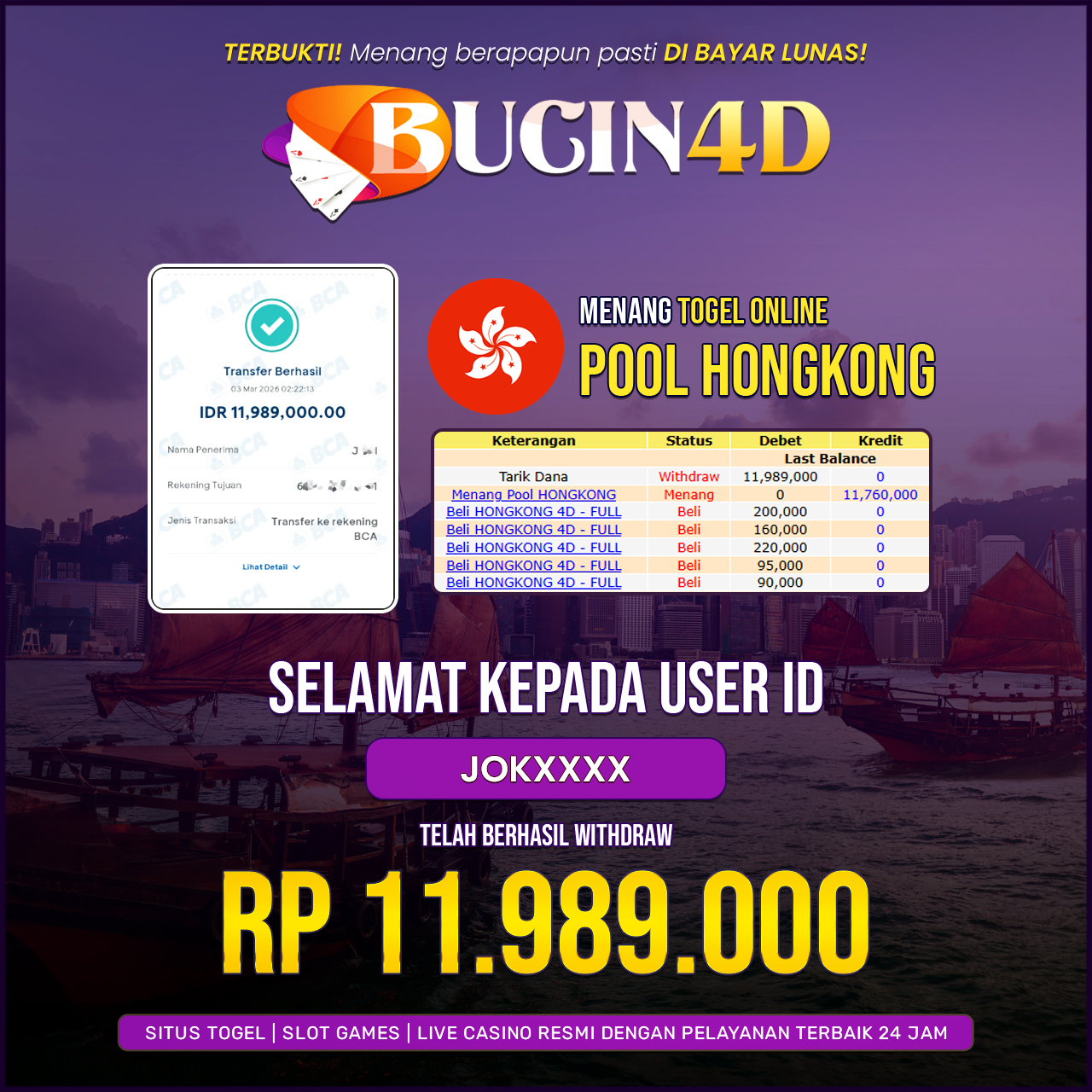 BUKTI JP TOGEL POOLS