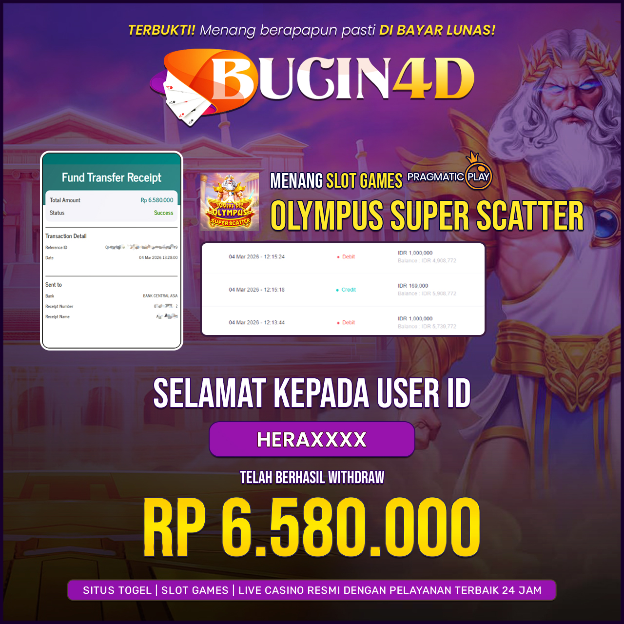 BUKTI JP SLOT PRAGMATIC PLAY