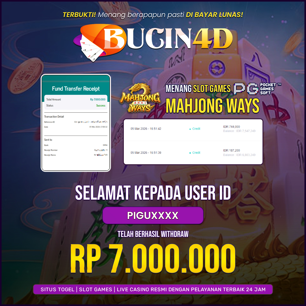 BUKTI JP SLOT PG SOFT