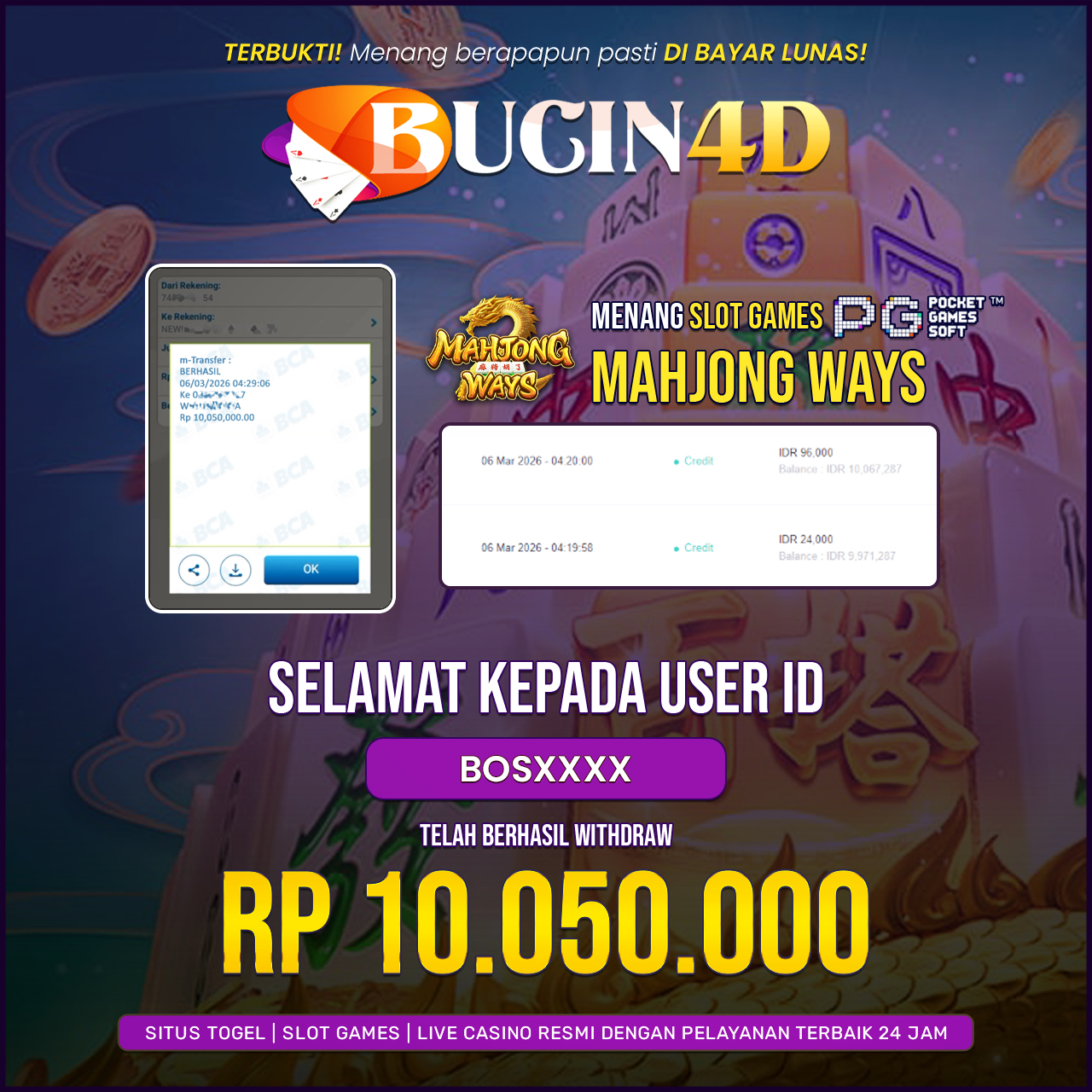 BUKTI JP SLOT PG SOFT