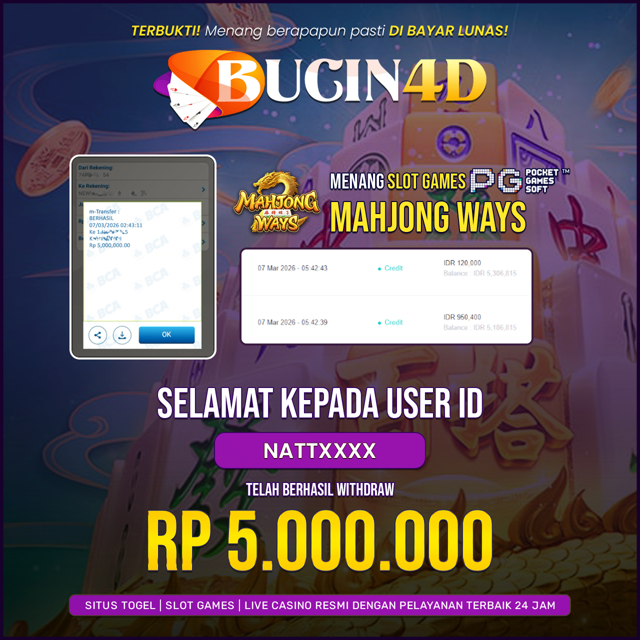 BUKTI JP SLOT PG SOFT