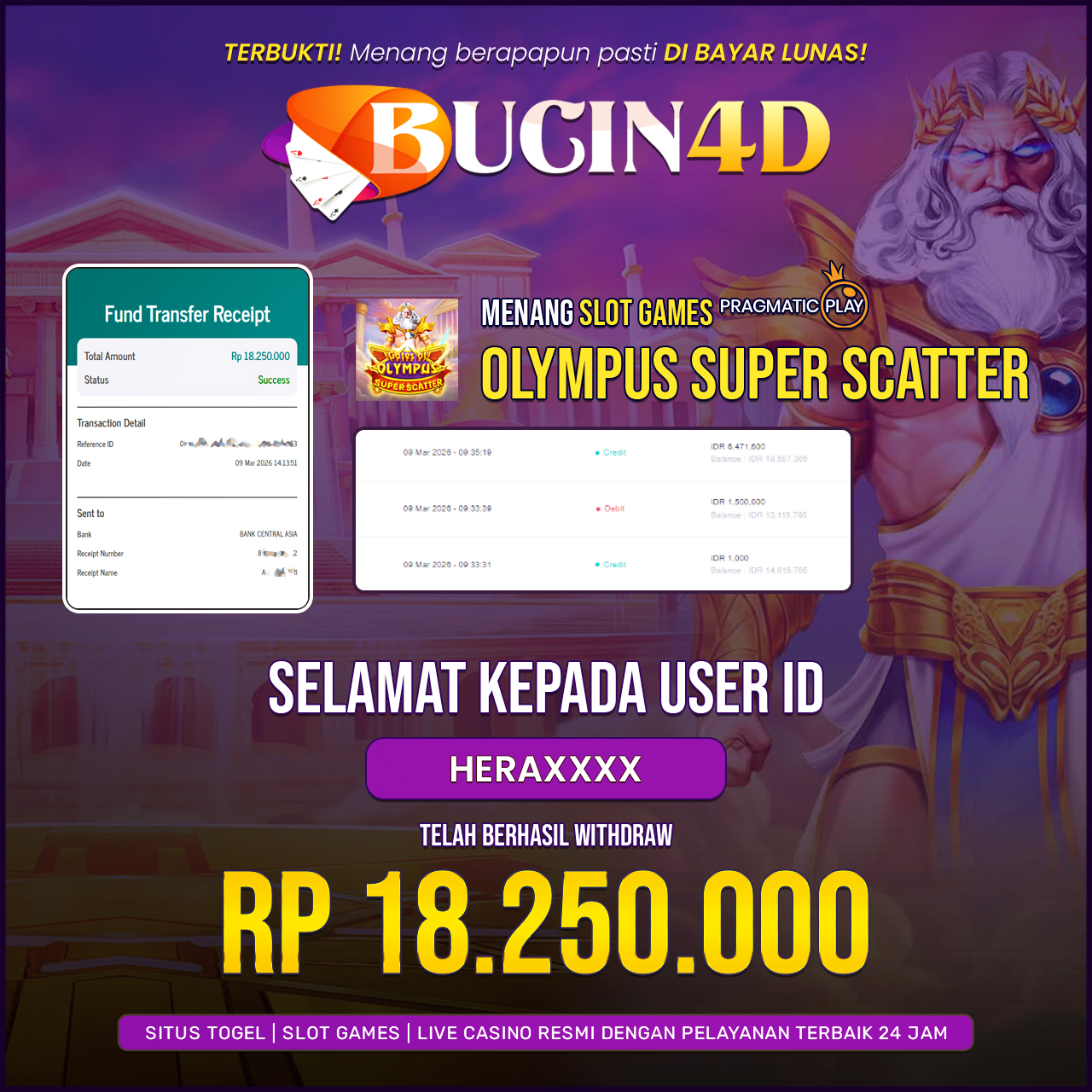 BUKTI JP SLOT PRAGMATIC PLAY