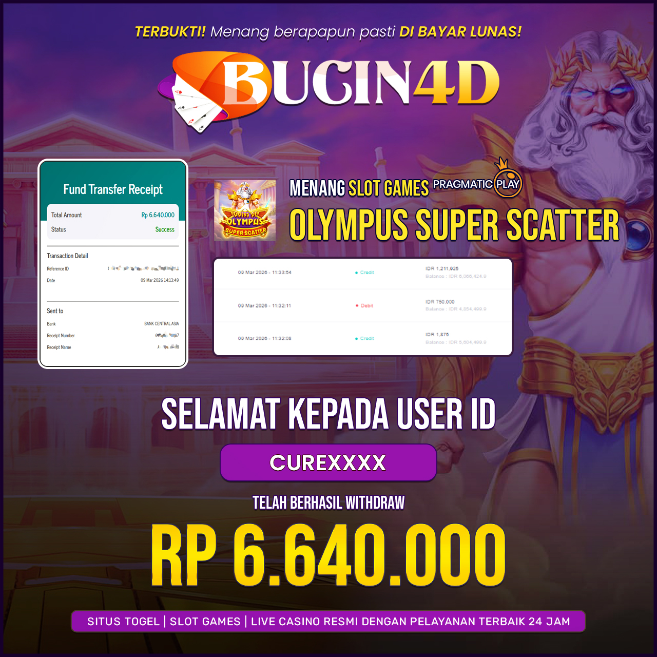 BUKTI JP SLOT PRAGMATIC PLAY