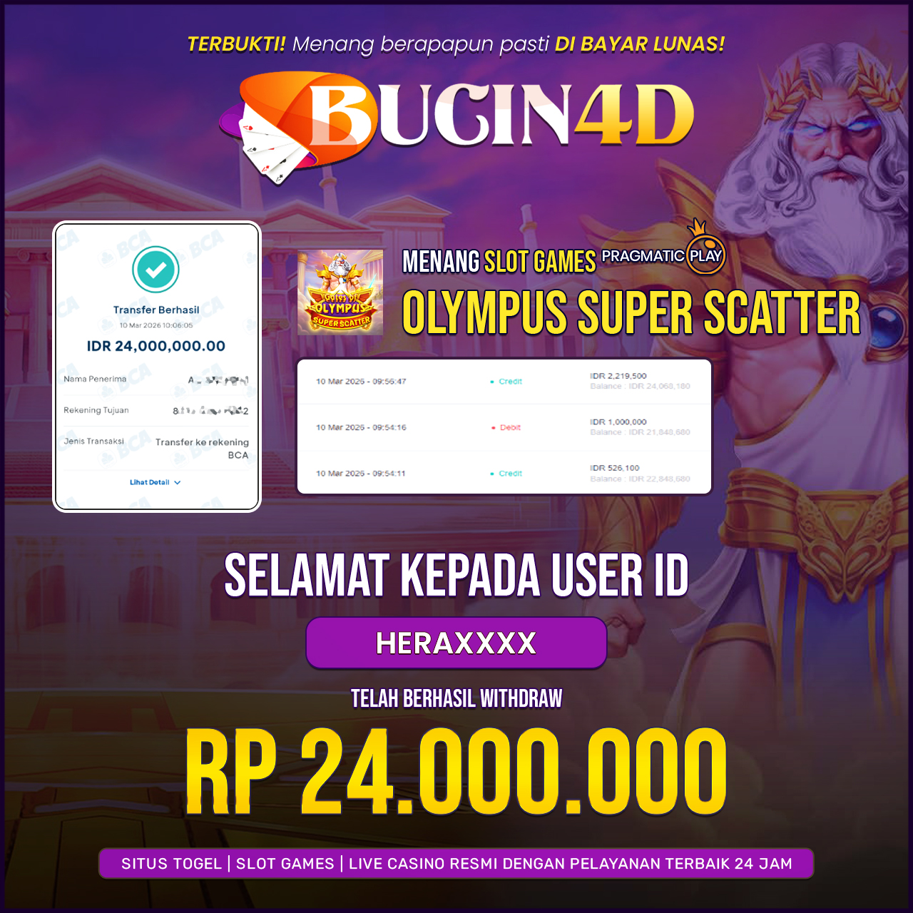BUKTI JP SLOT PRAGMATIC PLAY