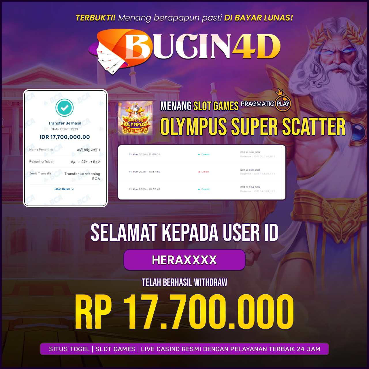 BUKTI JP SLOT PRAGMATIC PLAY