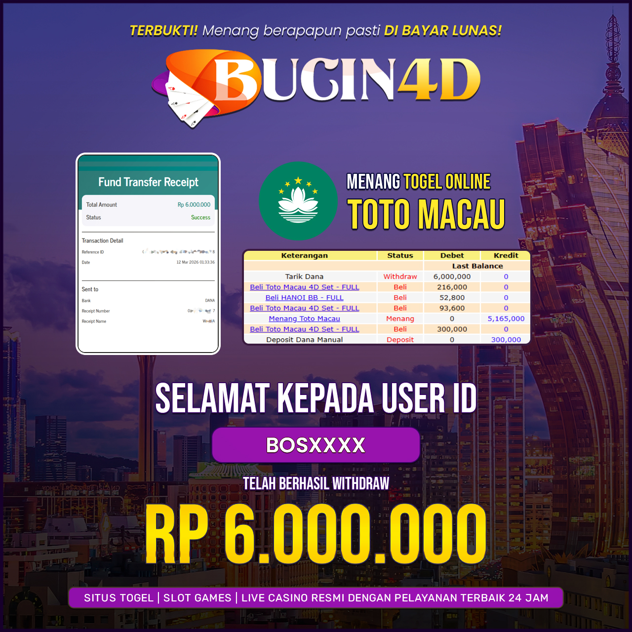 BUKTI JP TOGEL POOLS