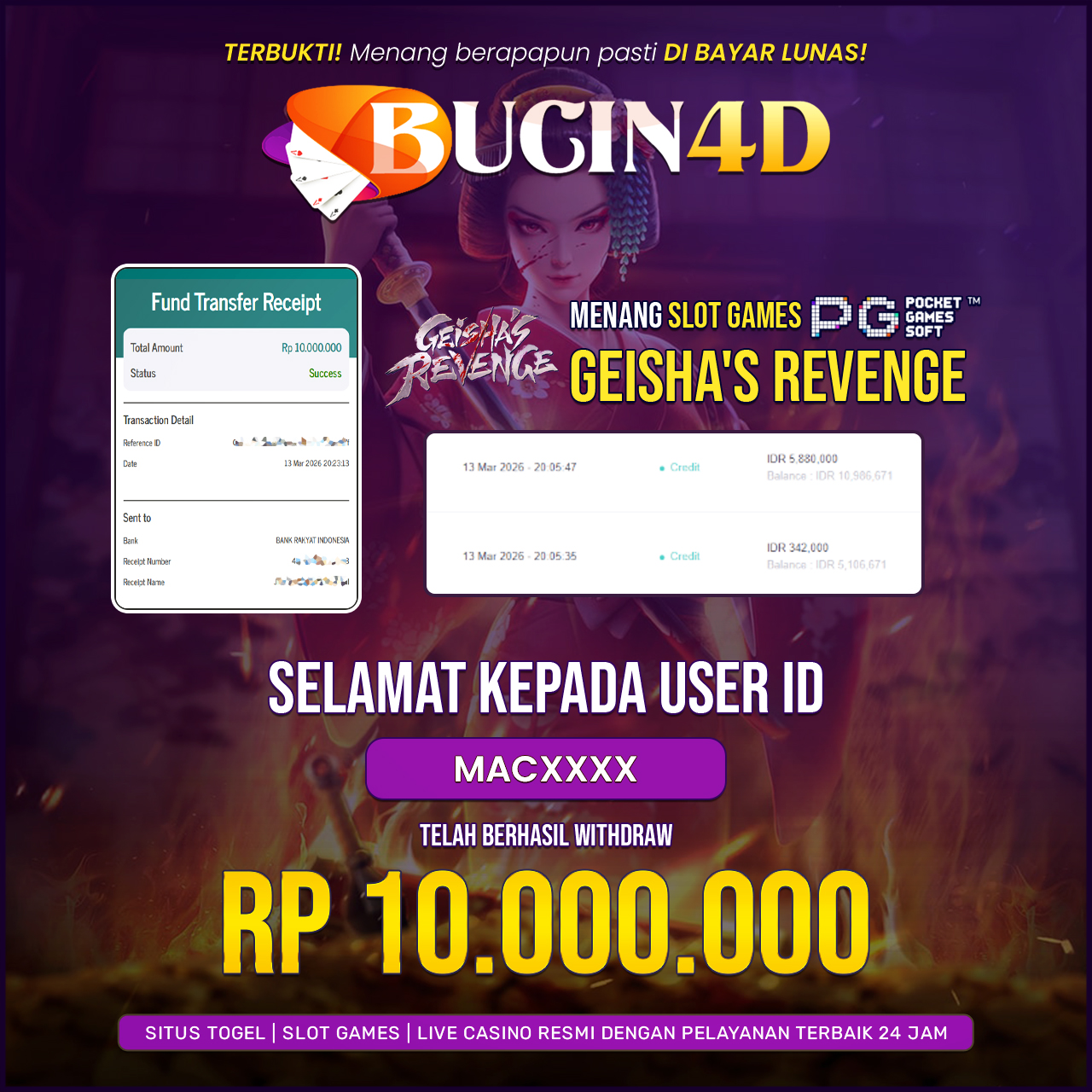 BUKTI JP SLOT PG SOFT