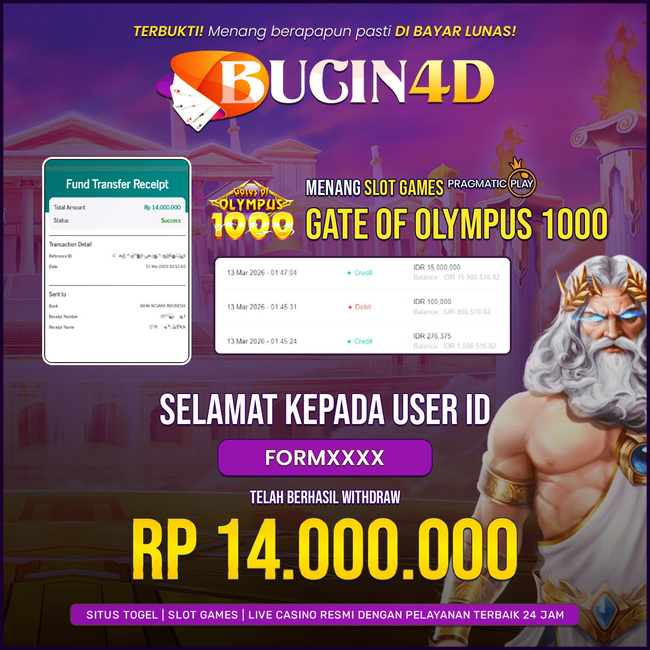 BUKTI JP SLOT PRAGMATIC PLAY