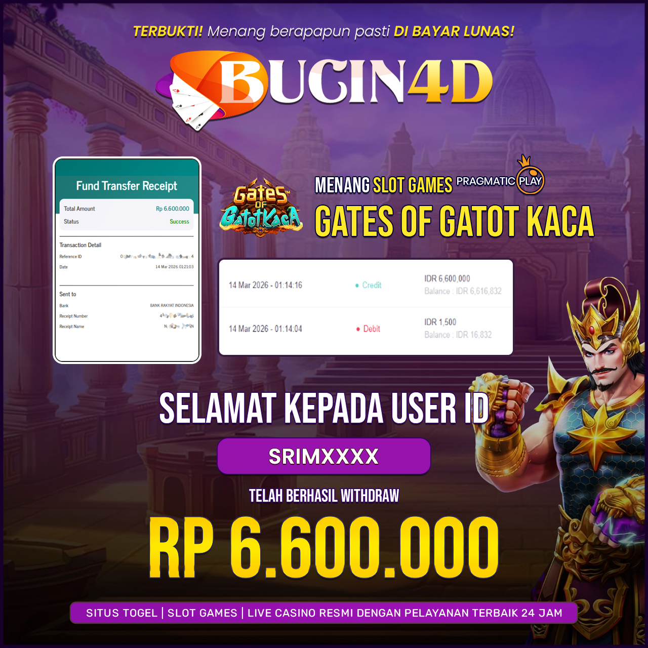 BUKTI JP SLOT PRAGMATIC PLAY