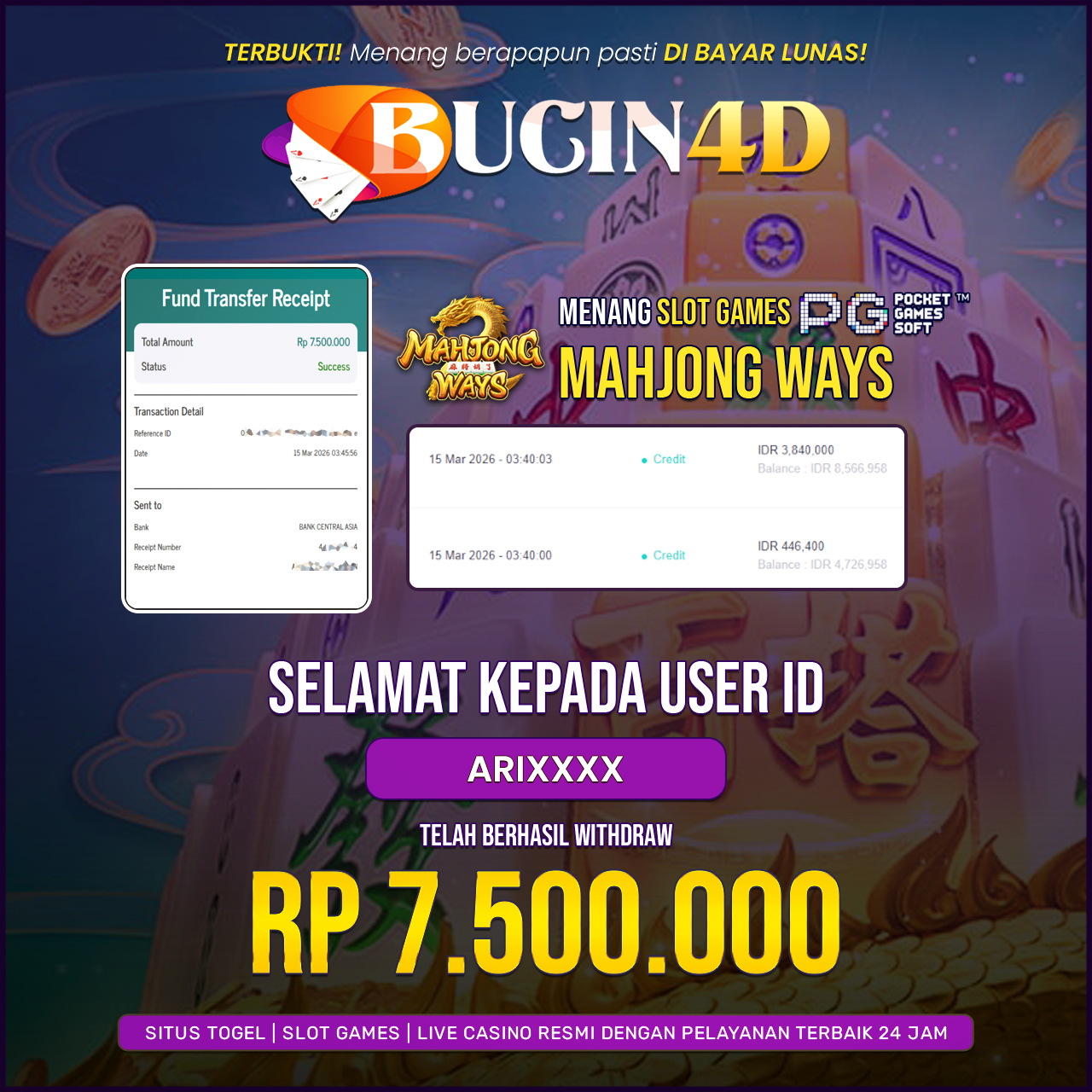 BUKTI JP SLOT PG SOFT