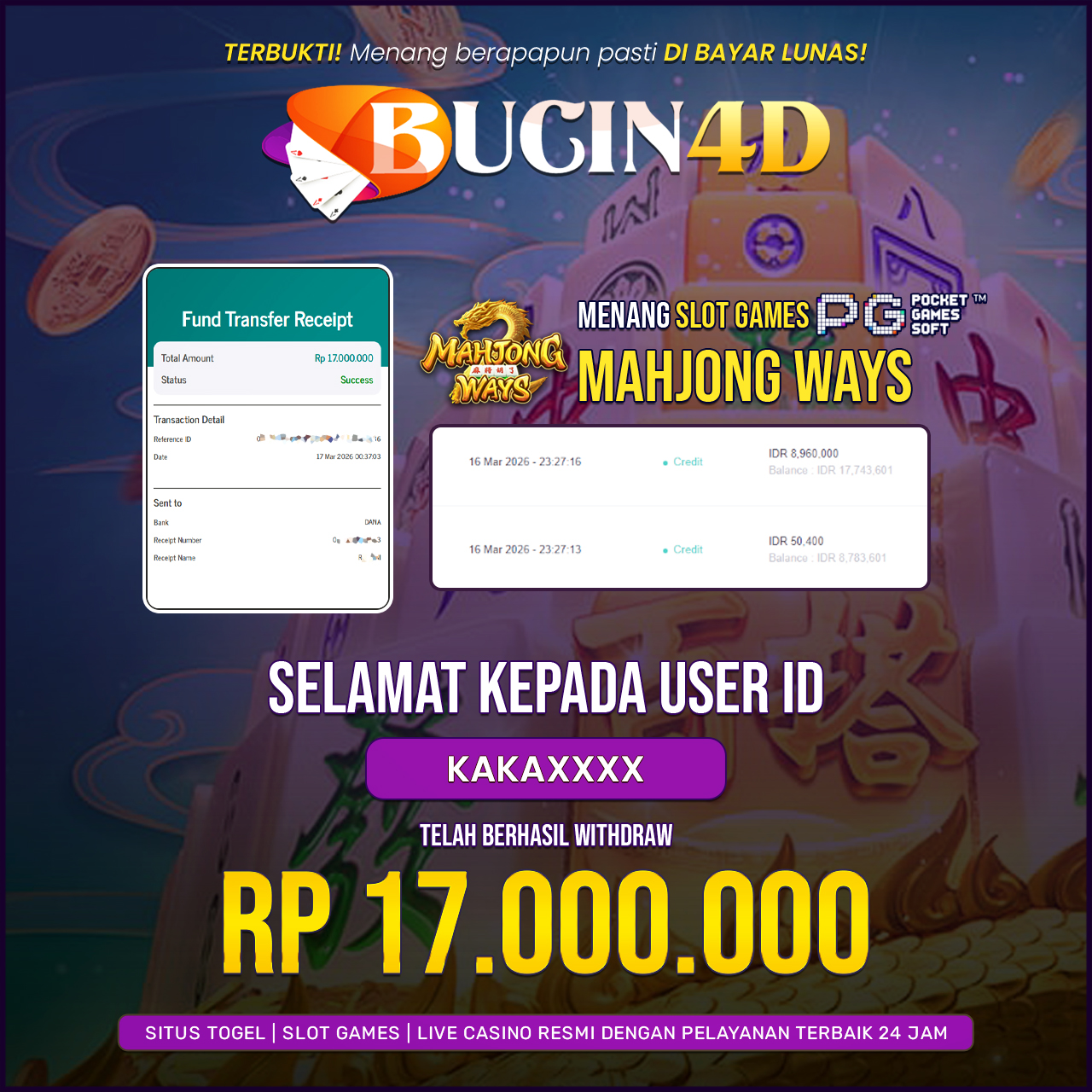 BUKTI JP SLOT PG SOFT