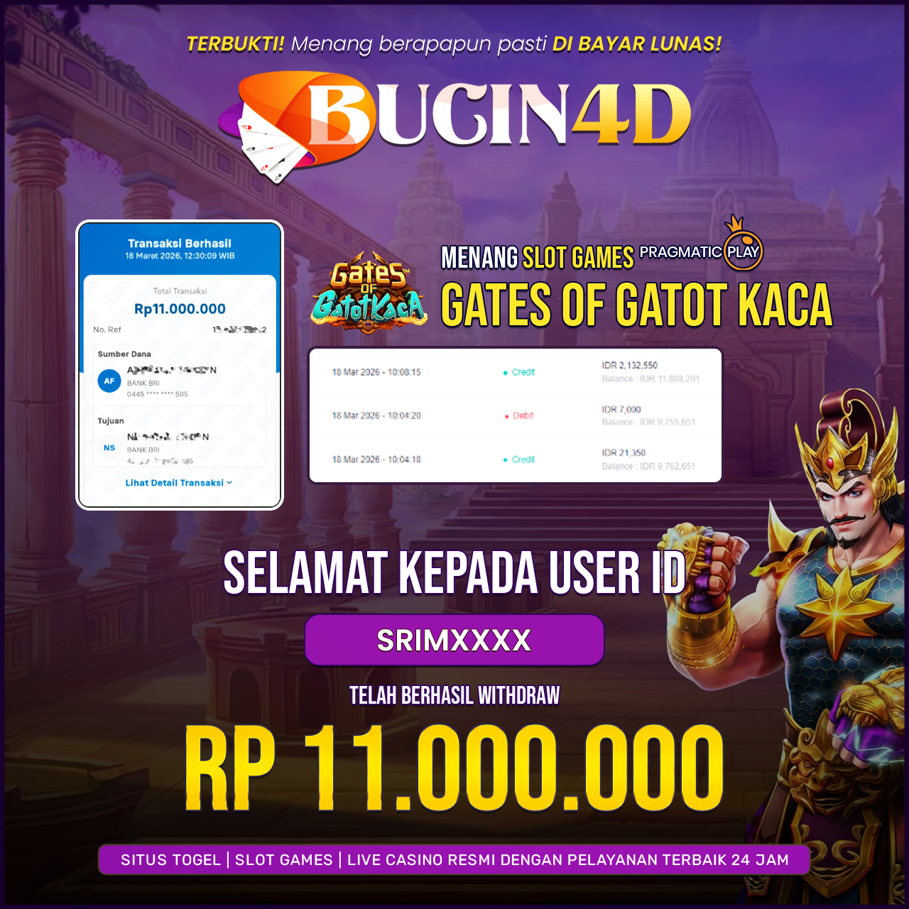 BUKTI JP SLOT PRAGMATIC PLAY