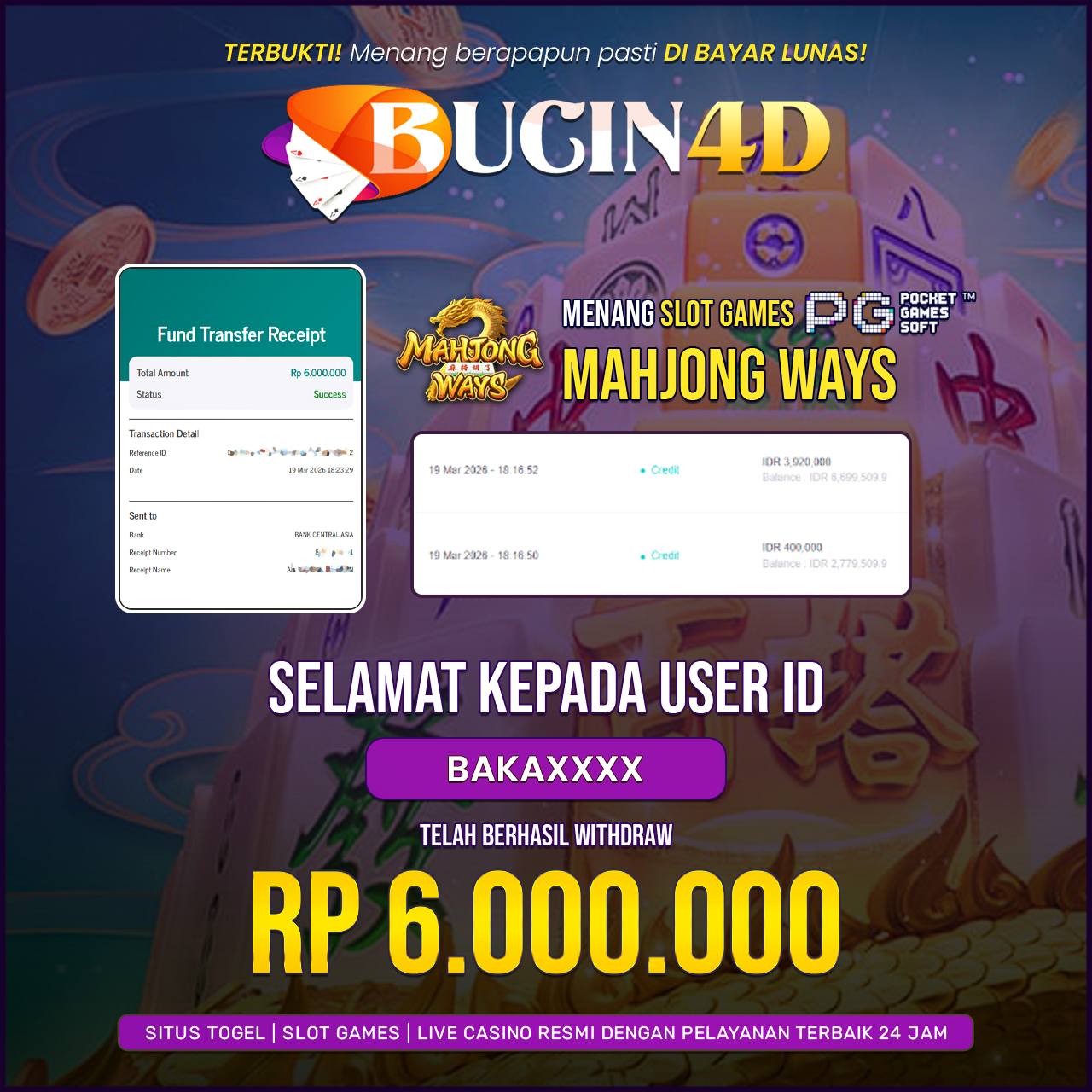 BUKTI JP SLOT PG SOFT