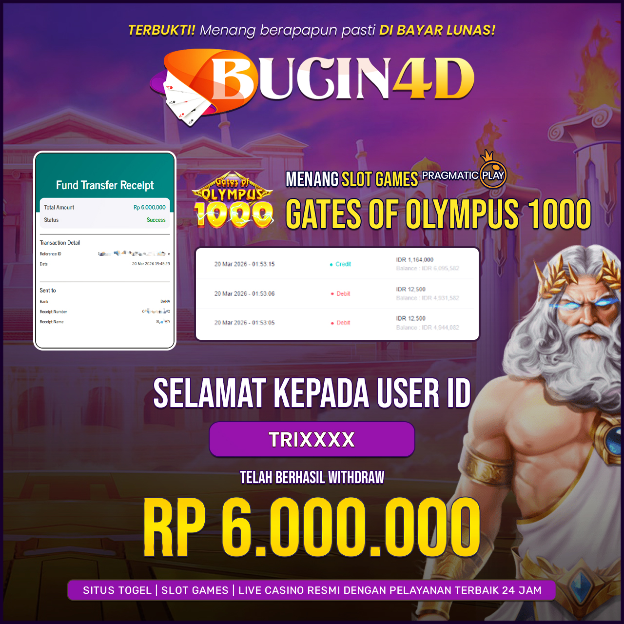 BUKTI JP SLOT PRAGMATIC PLAY