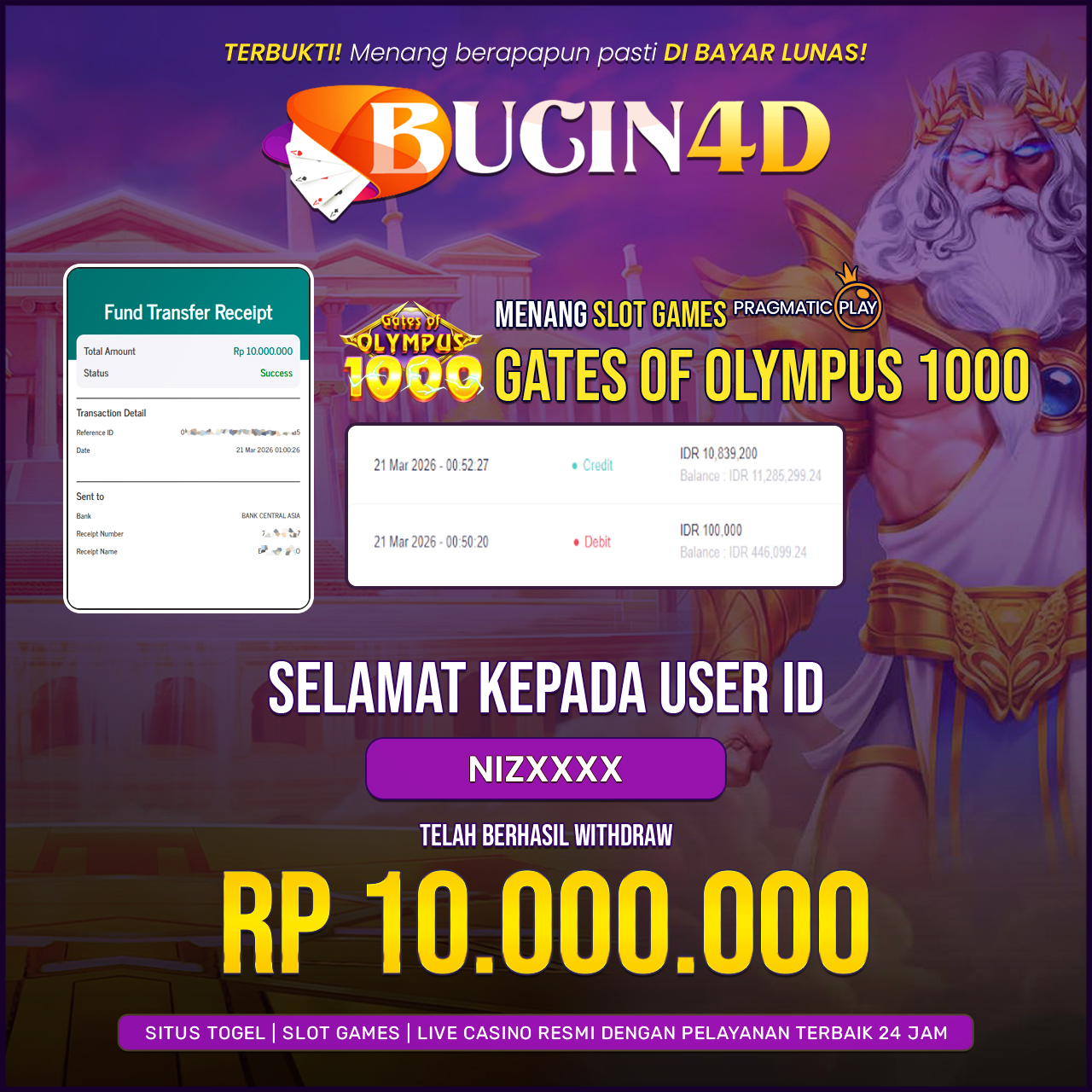 BUKTI JP SLOT PRAGMATIC PLAY